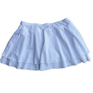 Prince Woman’s White ruffled layered tennis running skort XL
